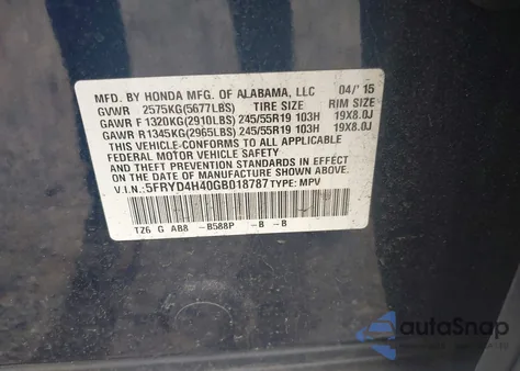 2016 Acura Mdx Technology Acurawatch Plus Packages/Technology Package z USA, uszkodzony, nr VIN 5FRYD4H40GB018787